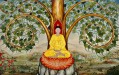 Buddha unter banyanischem Goldpulver Buddhismus